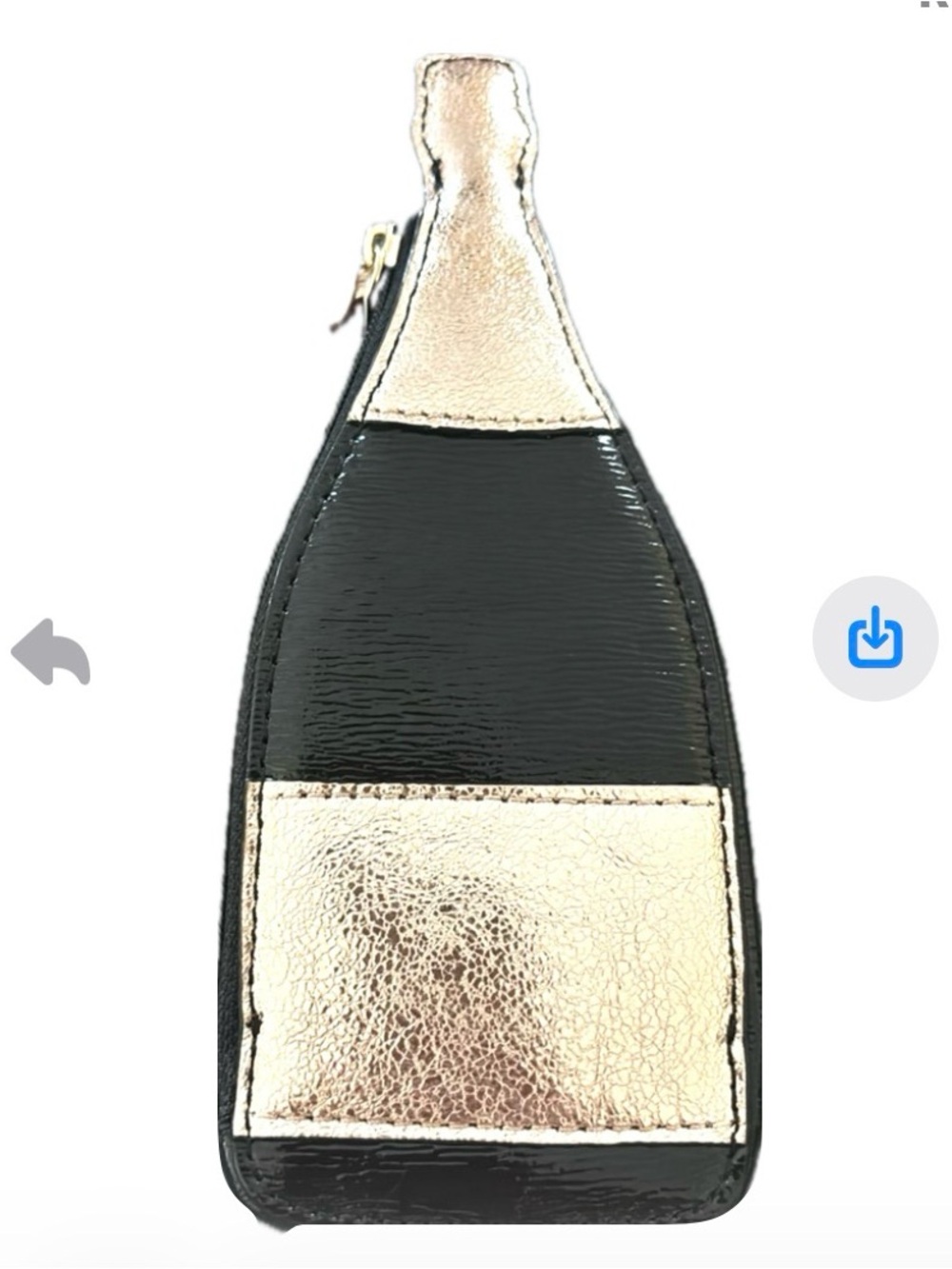 Kate Spade New York "Pop Fizz Clink" Champagne Bottle coin purse wristlet NWT - Picture 5 of 10